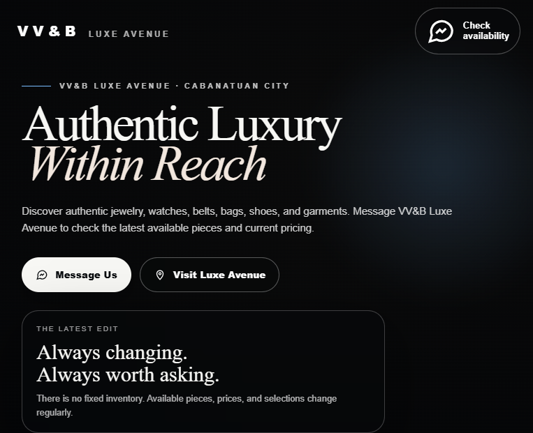 Phone preview of Sample 3 website